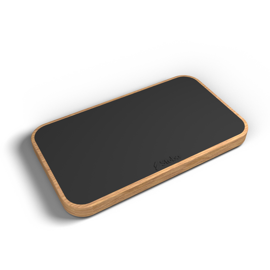 iPad Vesa Mount - Stoba - Oak - Front Face